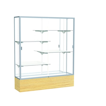 Ghent Floor Display Case 60x72x16, Mirror, Satin 2075MB-SN-LV